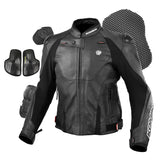 Komine LJ-536 Protect Leather Jacket -Black