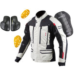 Komine JK-574 Full Year Touring Jacket-RAMA II (Black/Ivory)